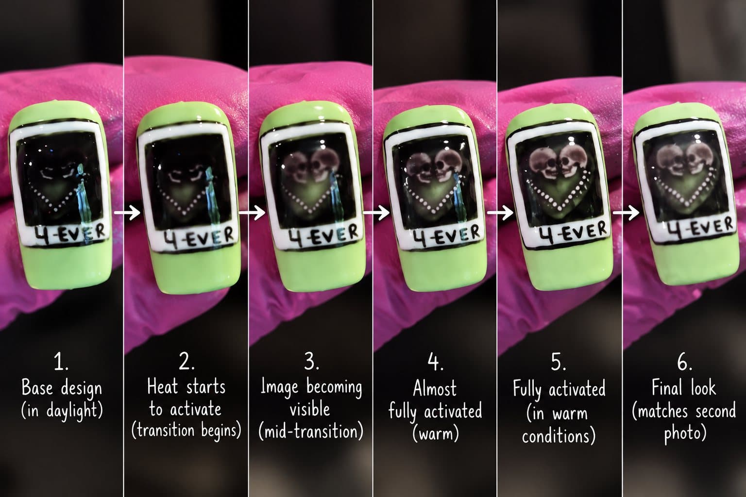 Color-Changing 4-Ever press-on nail set